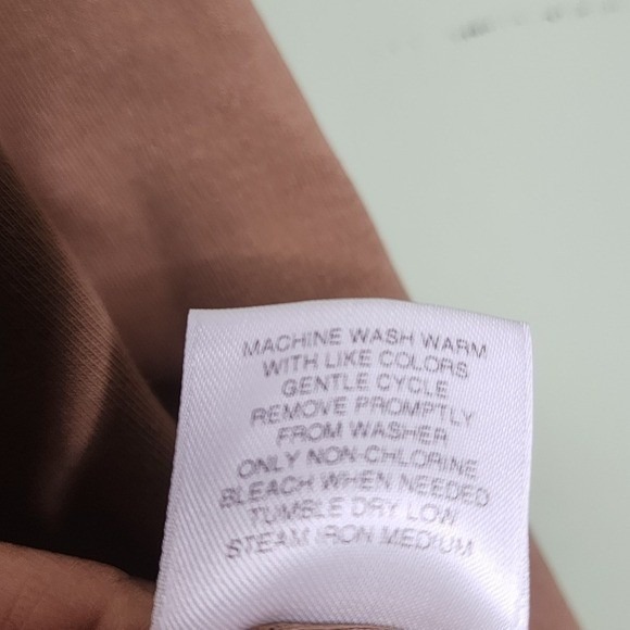 Cremieux Classic Long Sleeve Polo Shirt Tan Camel Zip XL - Picture 5 of 6